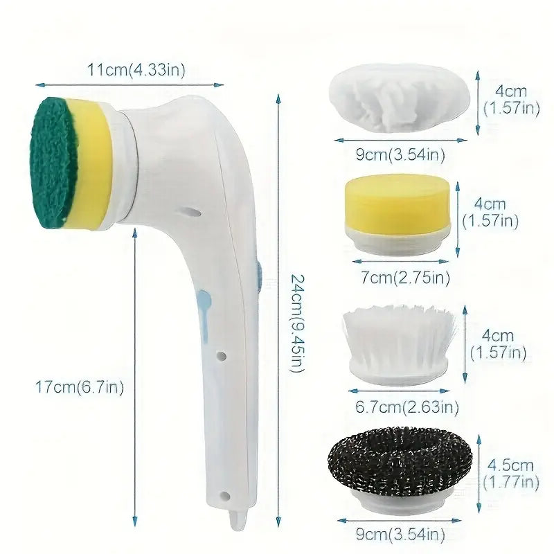 Brosse électrique de nettoyage mur et sol – Appareil ménager sans effort pour joints, carrelage et salle de bain