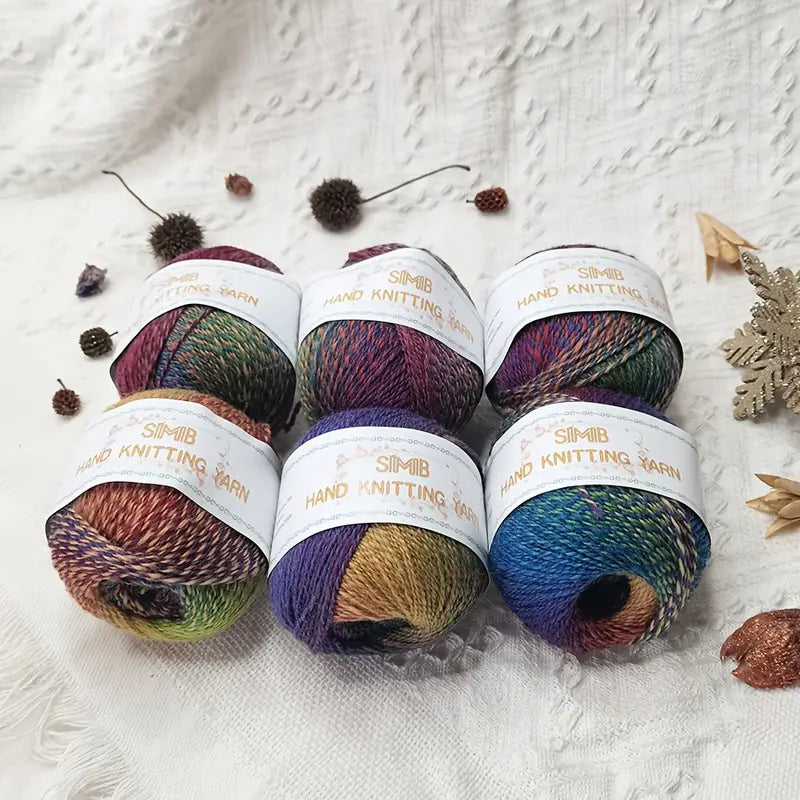 Pelote de Laine Multicolore Dégradée – Fil Doux pour Crochet & Tricot Automne