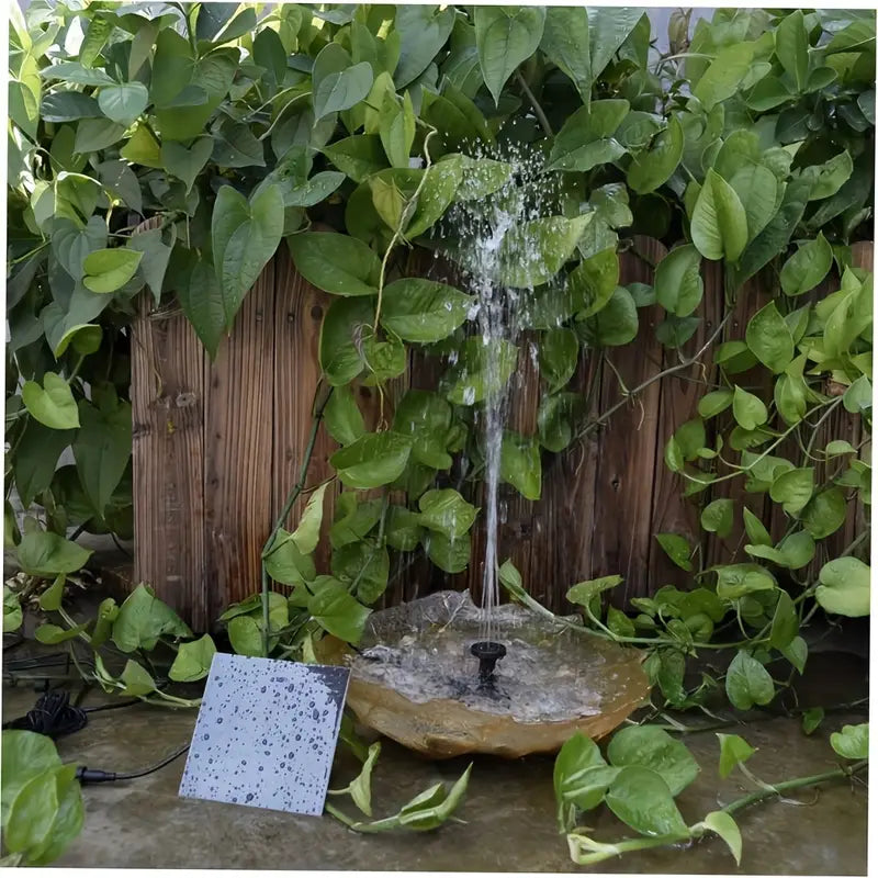 Fontaine Solaire de Jardin – Pompe Écologique pour Bassins, Étangs et Décoration Extérieure