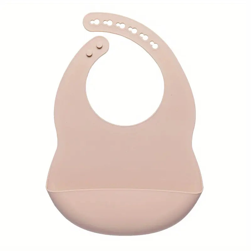 Bavoir Silicone Imperméable avec Récupérateur de Nourriture, Réglable et Facile à Nettoyer