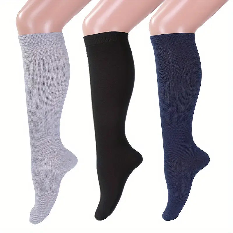 Lot de 3 paires de chaussettes hautes homme – Confort, chaleur et style classique