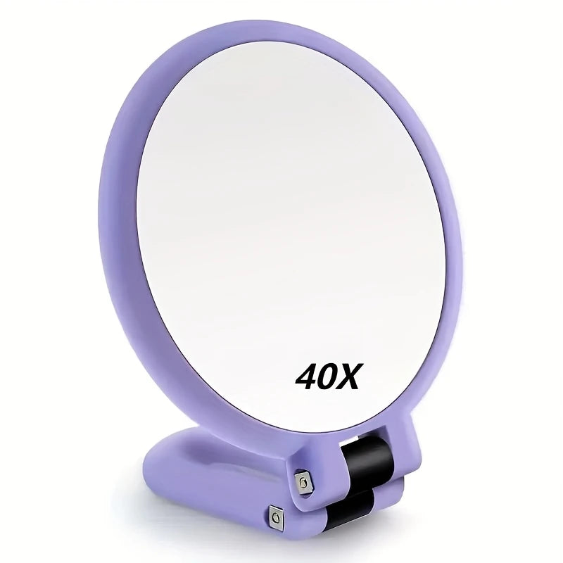Miroir de Maquillage Grossissant 30/40X – Précision Extrême pour Épilation, Soins du Visage et Maquillage Détaillé