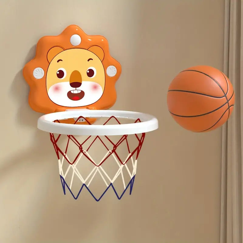Panier de basket mural pour enfants avec ballon – Jeu sportif intérieur et extérieur