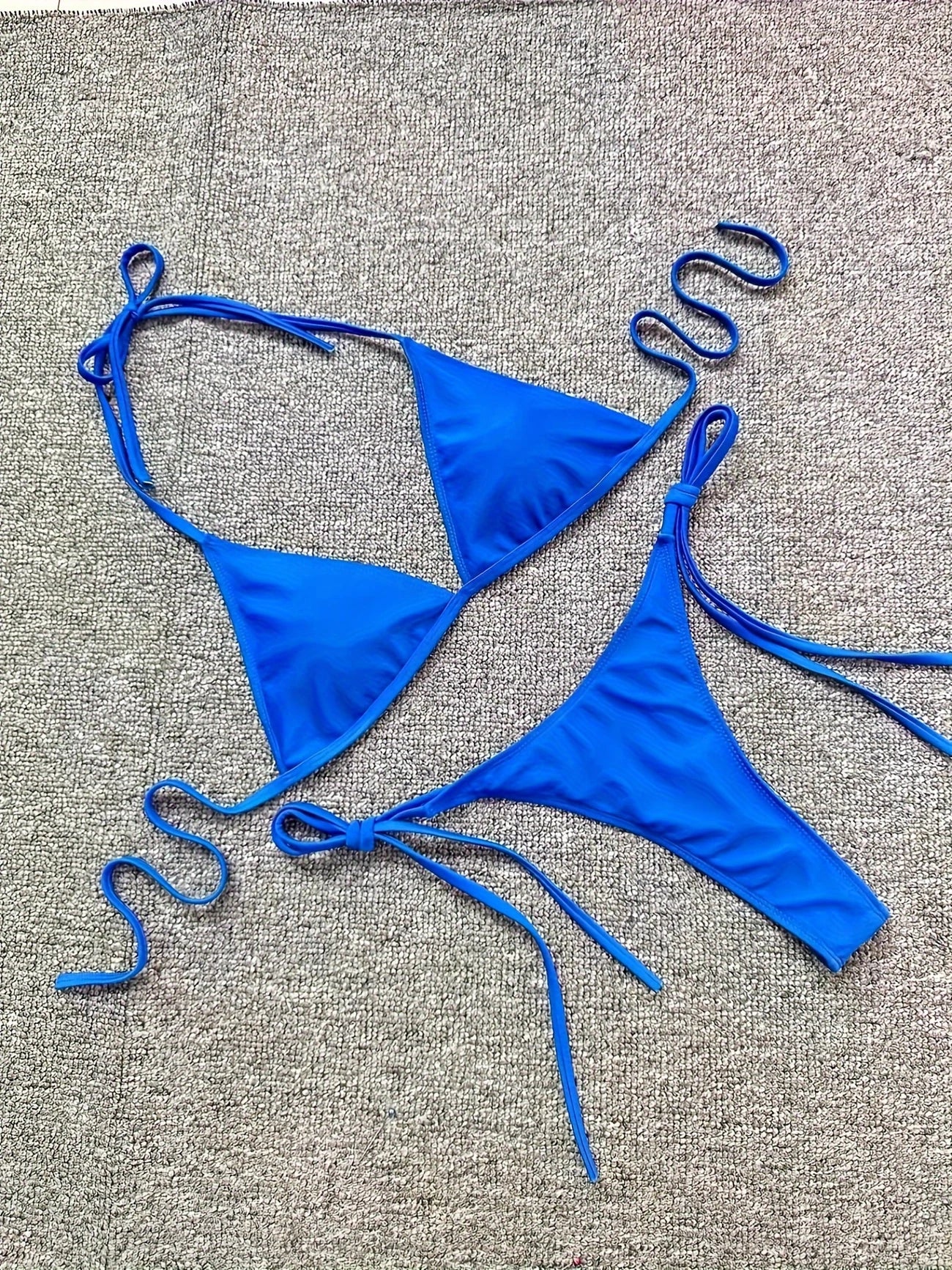 Bas de Bikini Ficelle Femme – Ultra Échancré, Taille Haute Sexy, Noué sur les Côtés