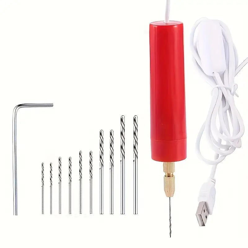 Mini Perceuse Électrique de Précision – Outil Rotatif Rechargeable pour Bricolage, Bijoux et Artisanat