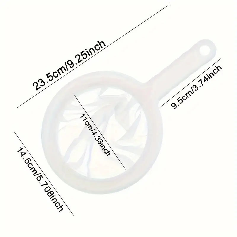 Filtre à Lait Végétal Réutilisable avec Manche – Passoire Fine pour Jus, Lait d’Amande, Soja et Cuisine Maison