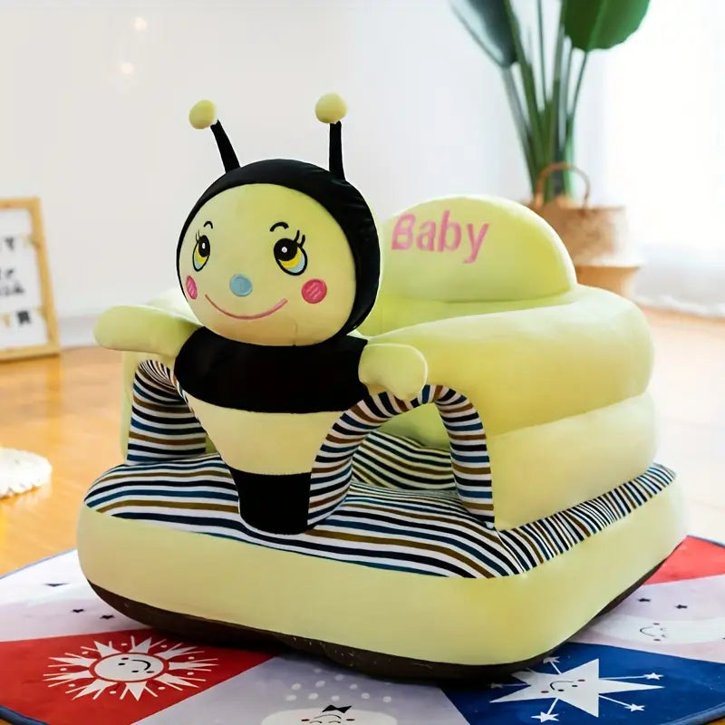 Fauteuil bébé en peluche – Siège d’apprentissage confortable pour décoration chambre bébé
