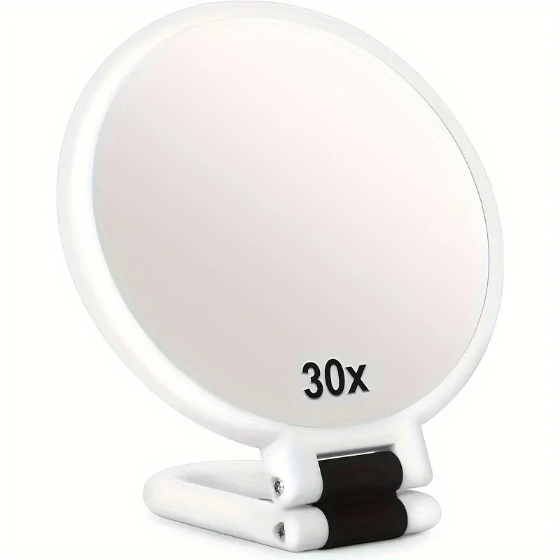 Miroir de Maquillage Grossissant 30/40X – Précision Extrême pour Épilation, Soins du Visage et Maquillage Détaillé