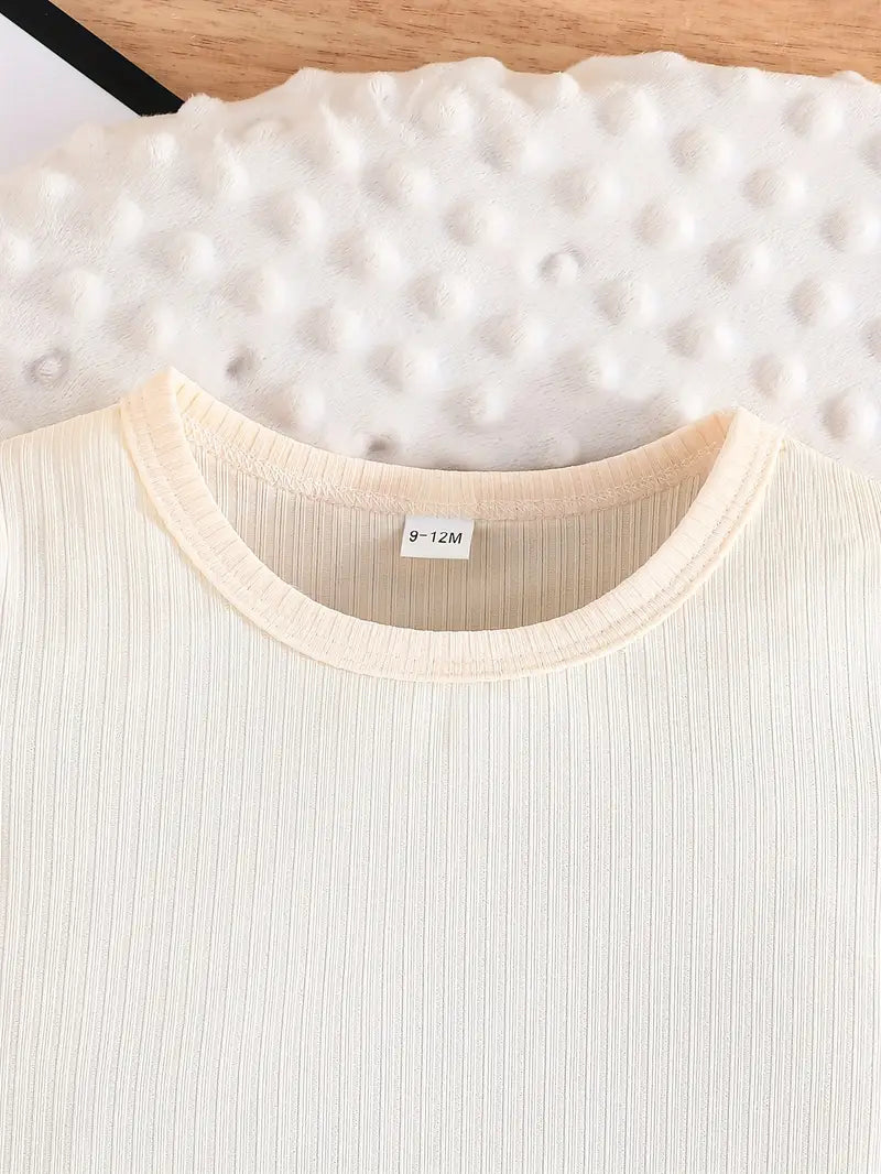 Ensemble Bébé Été avec Salopette Lion et T-shirt Coton – Tenue Confortable et Mignonne