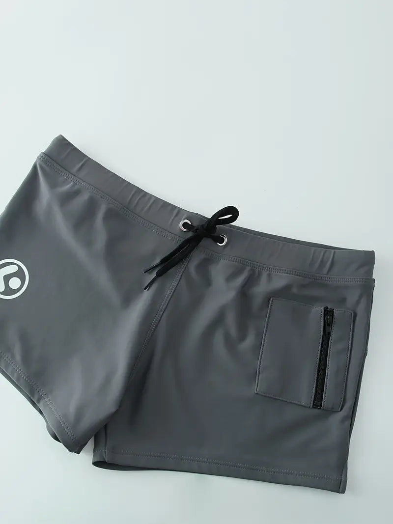 Short sexy homme moulant – Maillot de bain ajusté avec cordon noir, Confort & style séduction