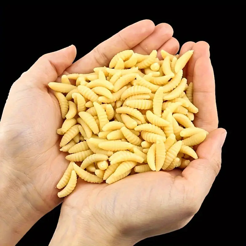 Appâts artificiels imitation asticots – Leurres souples réalistes pour pêche en eau douce et carnassier