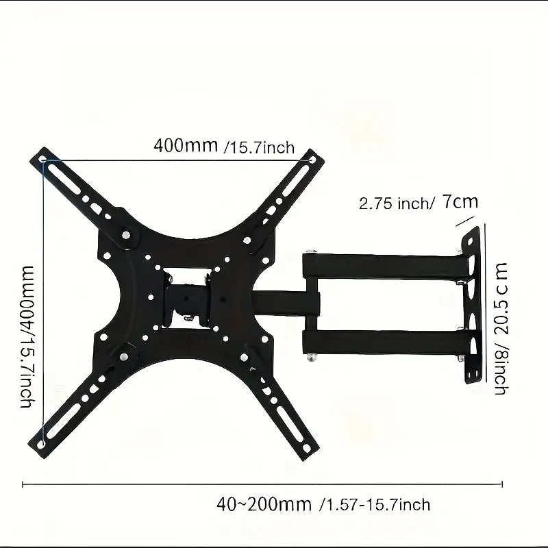 Support TV mural articulé – Meuble RV réglable pour écran plat, gain de place et confort de visionnage