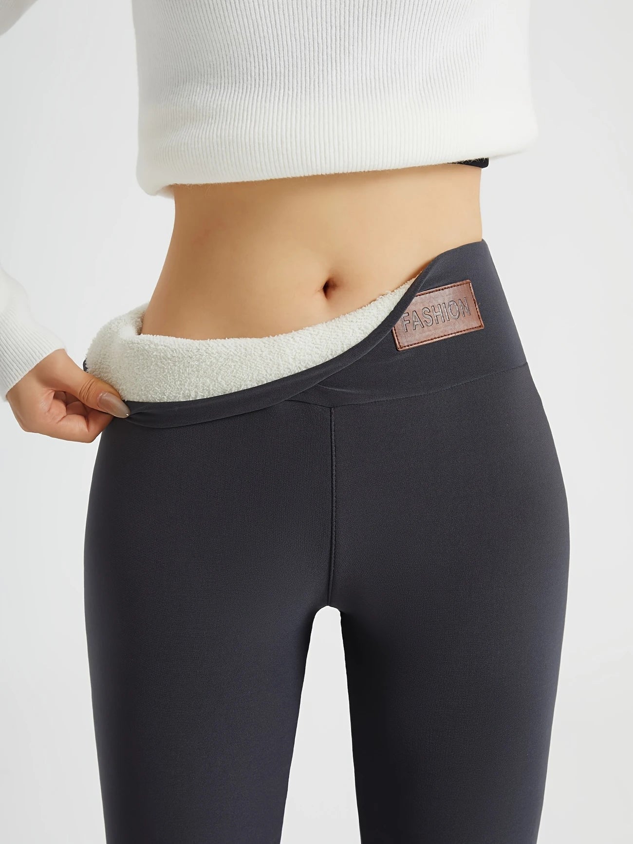 Legging Polaire Femme Taille Haute – Thermique et Doublé Hiver