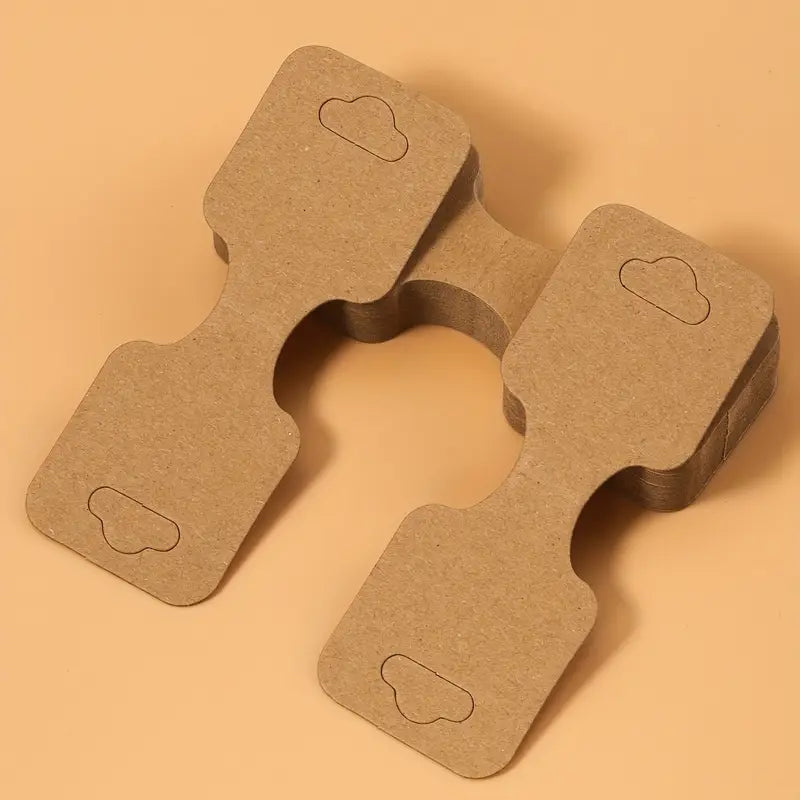 Cartes kraft pour présentation de bracelets – Étiquettes recyclables pour bijoux faits main et emballage créatif