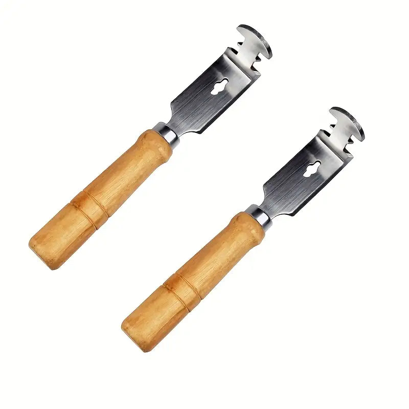 Grattoir à cire d’opercule avec manche en bois – Outil apicole indispensable pour désoperculer les cadres