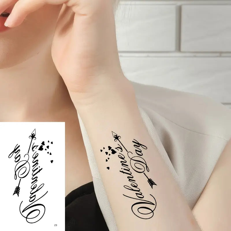 Tatouages Éphémères Minimalistes – Motifs Papillons, Fleurs et Citations Élégantes pour Bras, Poignet ou Épaule