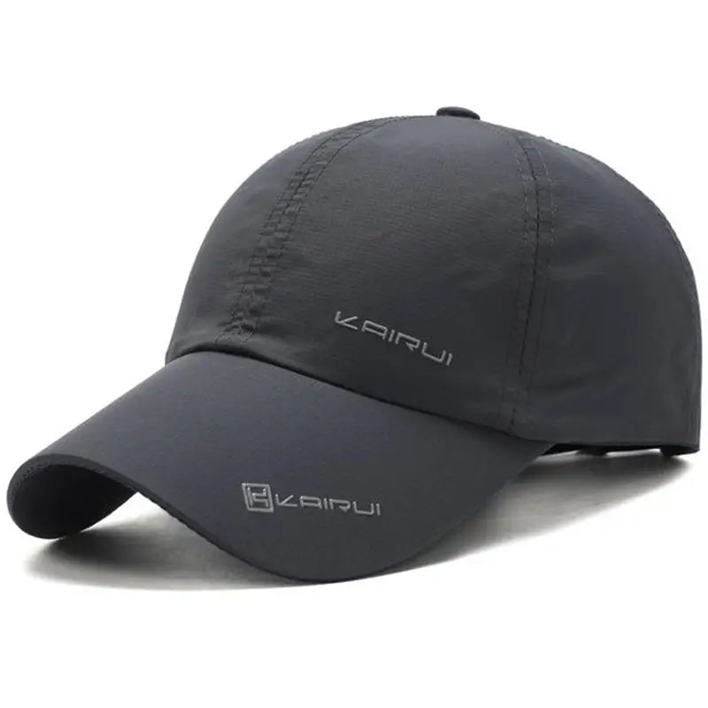 Casquette homme noire sport respirante – Casquette de baseball légère ajustable