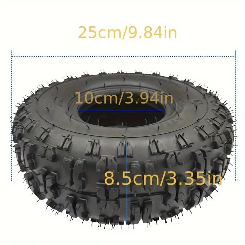 Pneu Tout-Terrain avec Chambre à Air – Pneus et Roues Résistants pour Quad, Buggy et Kart