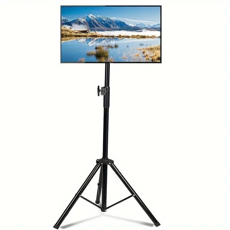 Support TV sur trépied réglable – Meuble RV portable pour écran plat