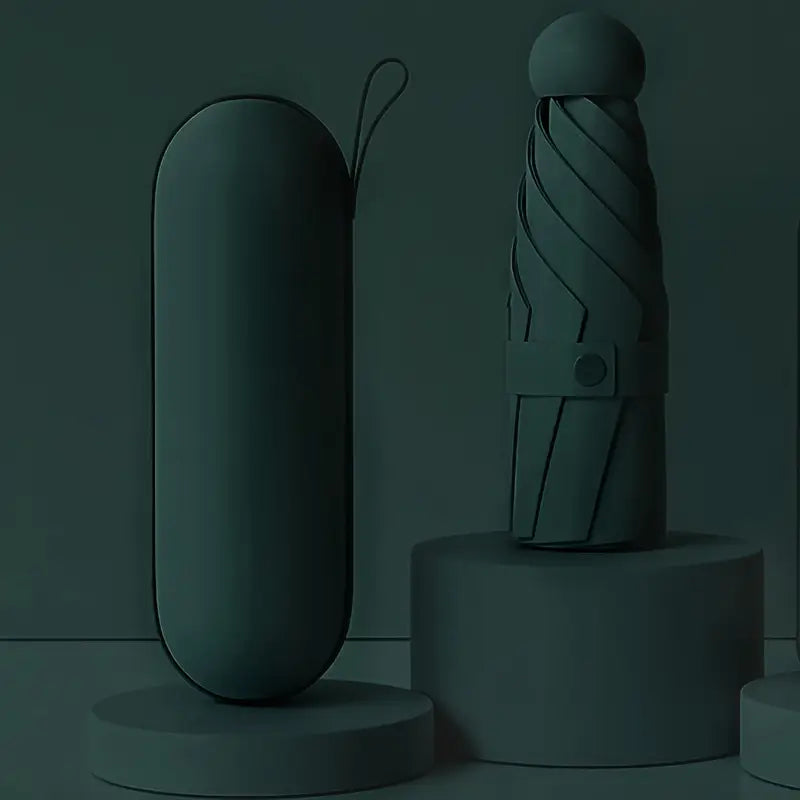 Parapluie pliable bleu ciel avec étui rigide Compact, élégant et imperméable