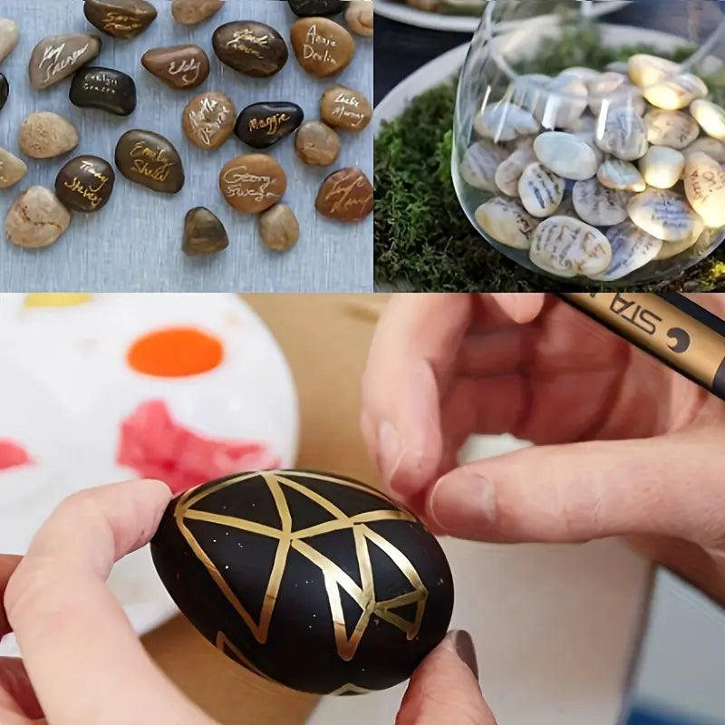 Feutres Métalliques 10 Couleurs – Stylos Marqueurs Permanent pour Scrapbooking, DIY et Loisirs Créatifs