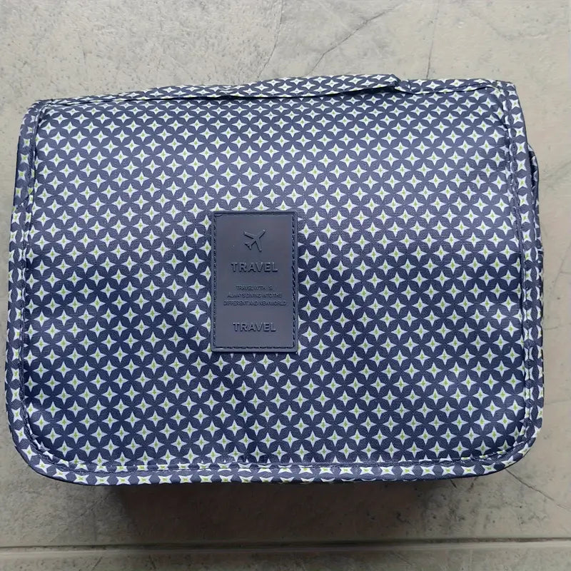 Trousse de maquillage voyage motifs smiley et cœurs Pochette cosmétique imperméable et joyeuse