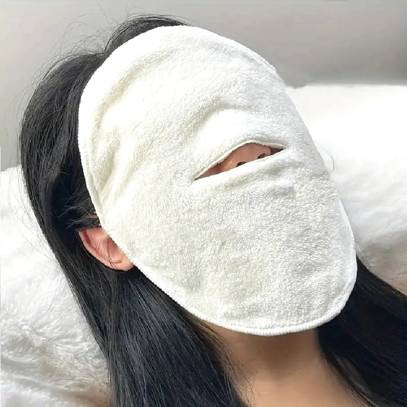 Masque visage en coton doux – Couvre visage réutilisable pour détente et soins beauté