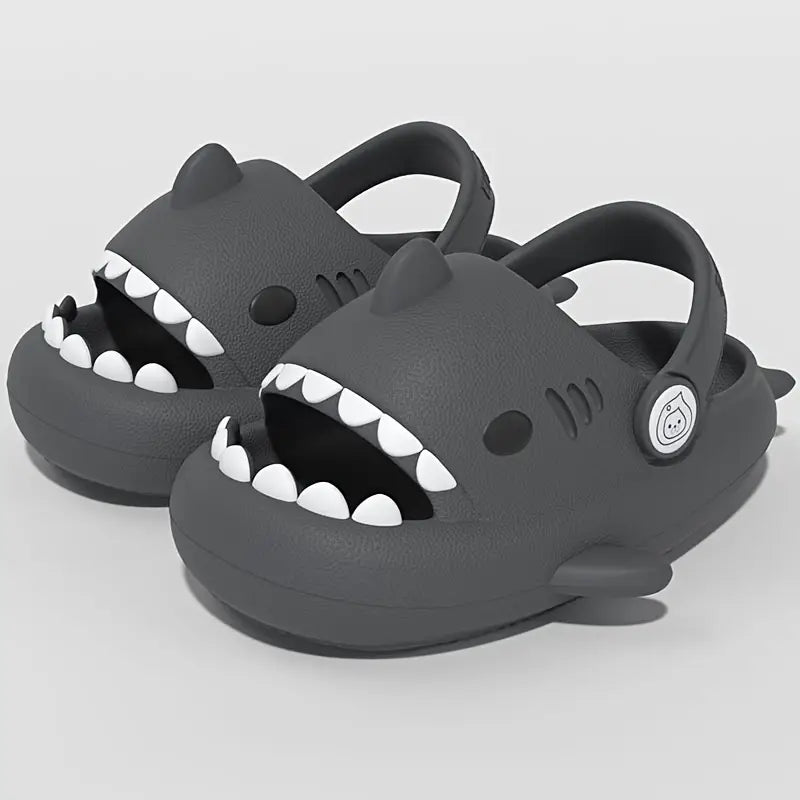Sabots garçon requin bleu – Mules d’été antidérapantes et confortables pour enfant