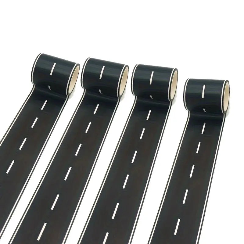 Ruban Adhésif Route Noire – Washi Tape Créatif pour Scrapbooking, Maquettes et Loisirs Créatifs