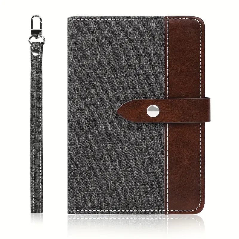 Protège-passeport homme en tissu et simili cuir Élégant, résistant et idéal pour voyager avec style