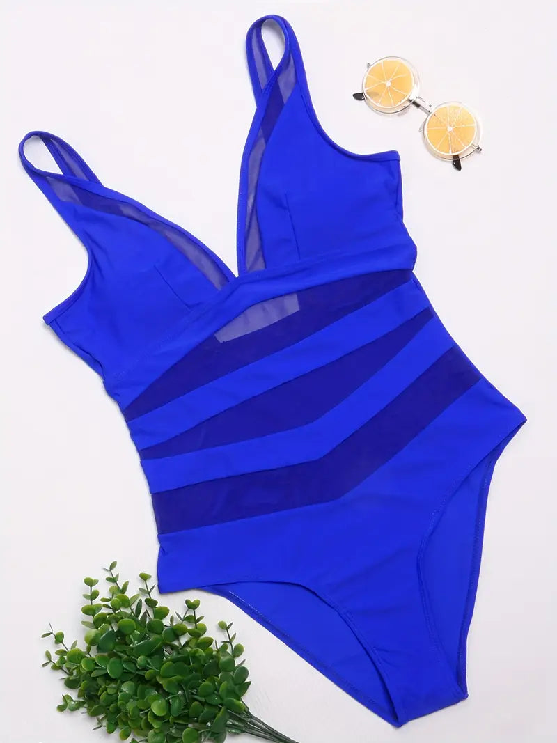 Maillot de bain une pièce sculptant – Décolleté plongeant et effet gainant
