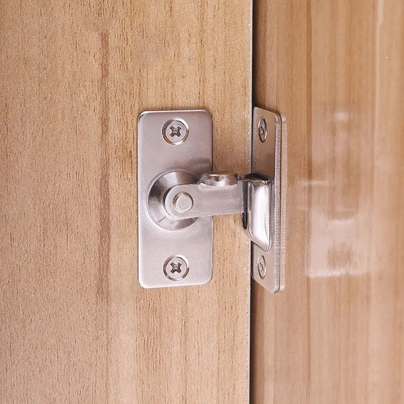 Verrou de Sécurité Inox pour Porte – Loquet Pivotant Antieffraction pour Intérieur ou Hôtel