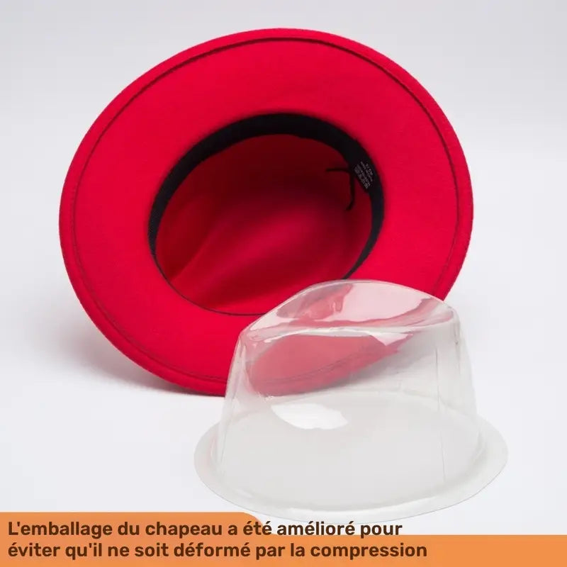 Chapeau homme bleu marine style fedora – Élégant chapeau à larges bords pour toutes occasions