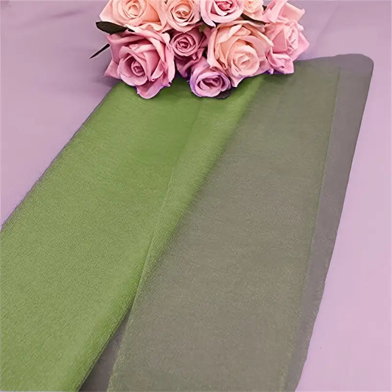 Tulle organza jaune fluo pour emballage cadeau – Rouleau tissu décoratif transparent pour artisanat, bouquets et événements