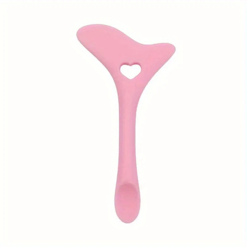 Gua Sha Visage en Silicone – Accessoire Massage Beauté avec Motif Cœur, Anti-Rides & Relaxation