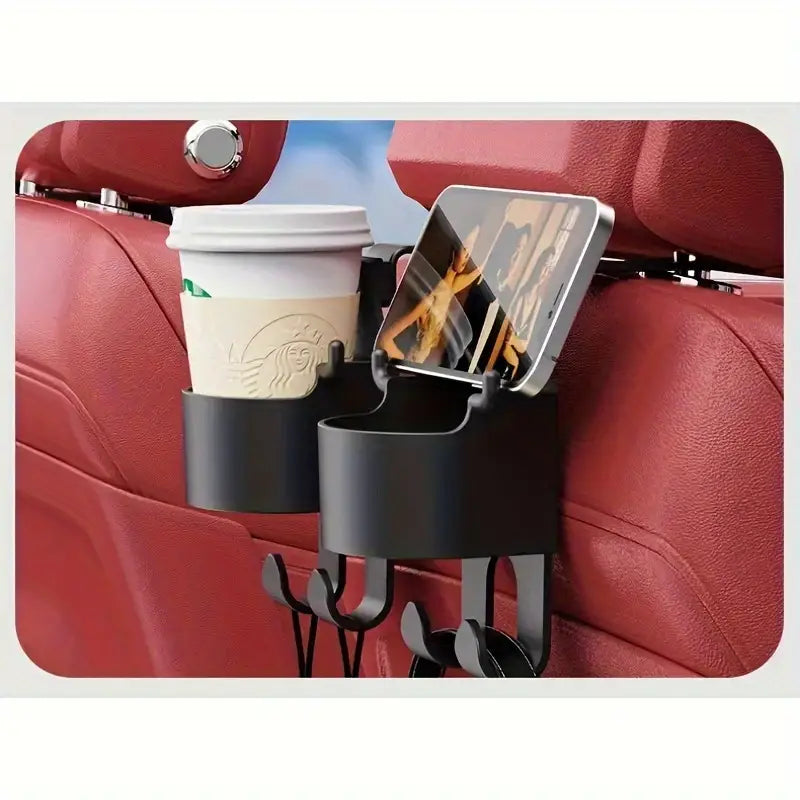 Support Téléphone Voiture Multifonction – Porte-Gobelet et Support Smartphone pour Siège Arrière