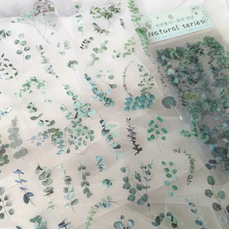 Stickers Fleurs Marguerites – Autocollants Transparents Naturels pour Papeterie, Scrapbooking, Journaling et DIY