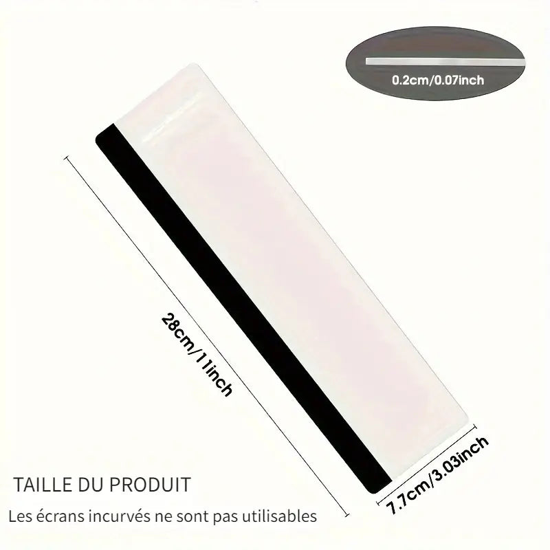 Porte-Notes Transparent pour Écran d’Ordinateur – Support Auto-adhésif pour Mémos, Post-it et Rappels Visuels