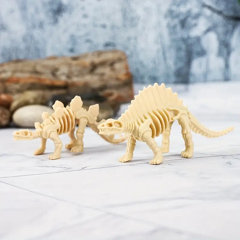 Mini Squelettes de Dinosaures – Jouet Éducatif Scientifique pour Fouilles Archéologiques et Apprentissage Ludique