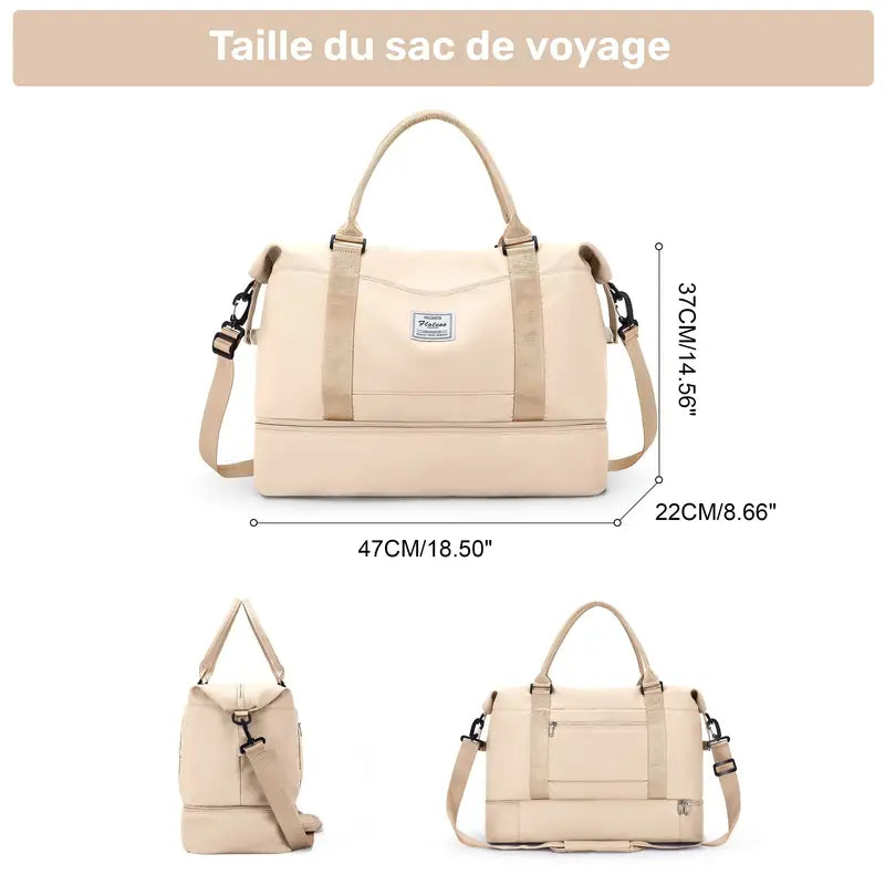 Sac de voyage pliable femme – Grand bagage léger et imperméable