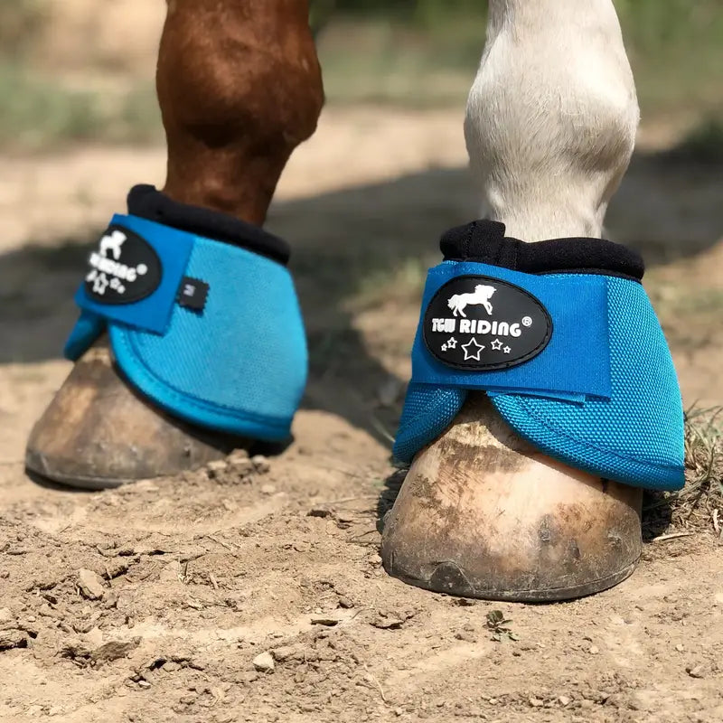 Cloches de Protection Antichoc pour Sabots – Guêtres d'Équitation en Nylon Résistant – Couleur Rose