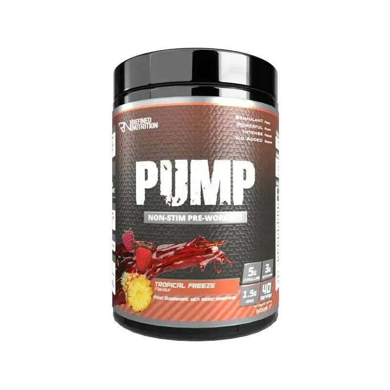 Pré-Workout Sans Stimulant PUMP – Goût Pomme Verte | Booster de Performance et Congestion Musculaire – 500g / 40 Doses