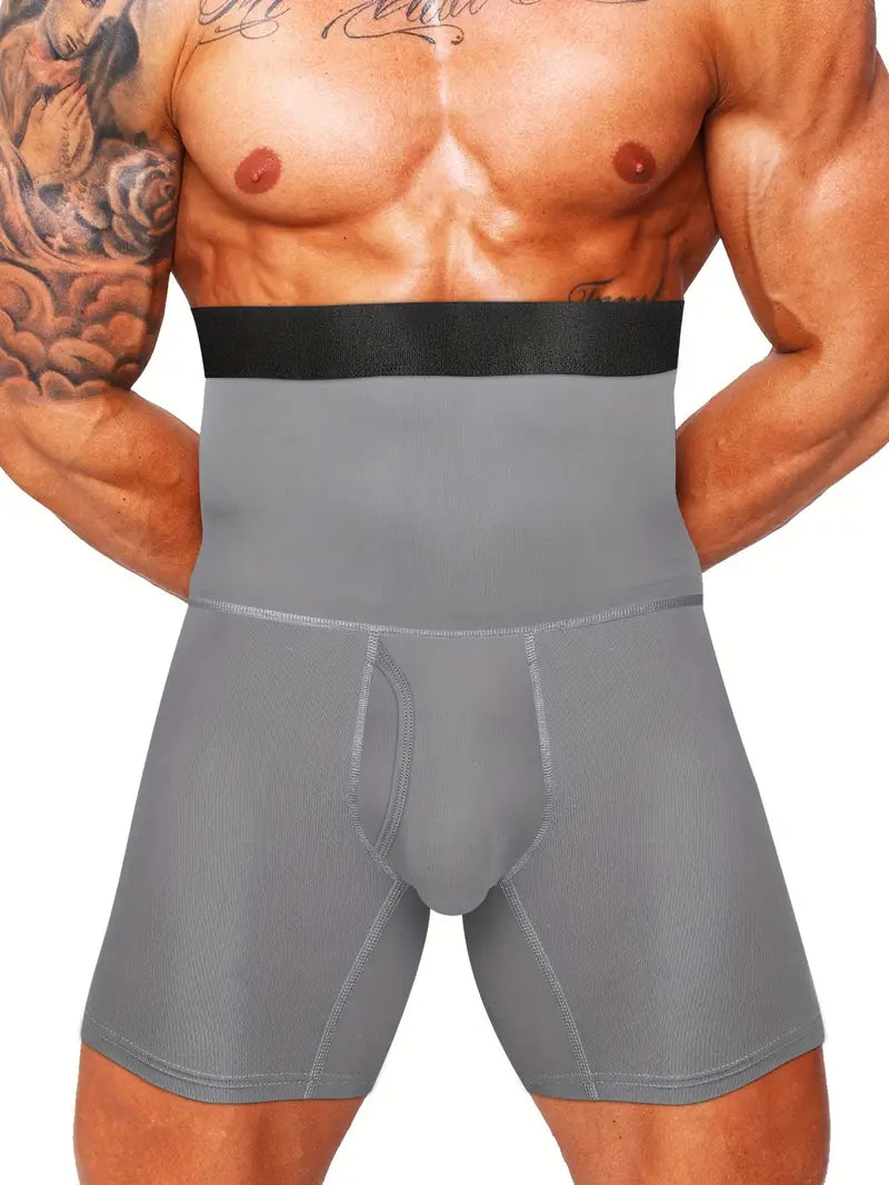Boxer Invisible Sculptant Homme Taille Haute - Affine la Silhouette & Maintien Ferme du Ventre