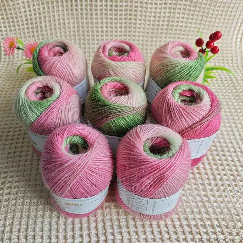 Pelote de Laine Arc-en-Ciel Dégradé – Fil Multicolore Doux pour Crochet & Tricot Créatif