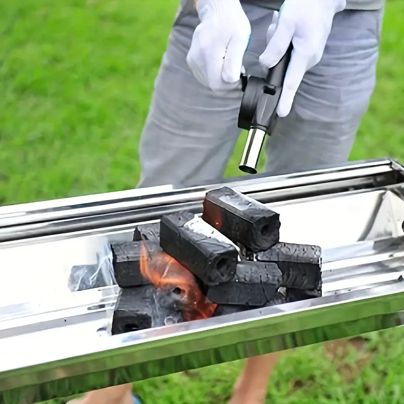 Souffleur à Main BBQ – Ventilateur Manuel Portable pour Barbecue, Cheminée et Camping
