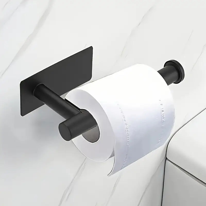 Porte-Papier Toilette Inox Autocollant – Support Mural Sans Perçage pour Salle de Bain Moderne