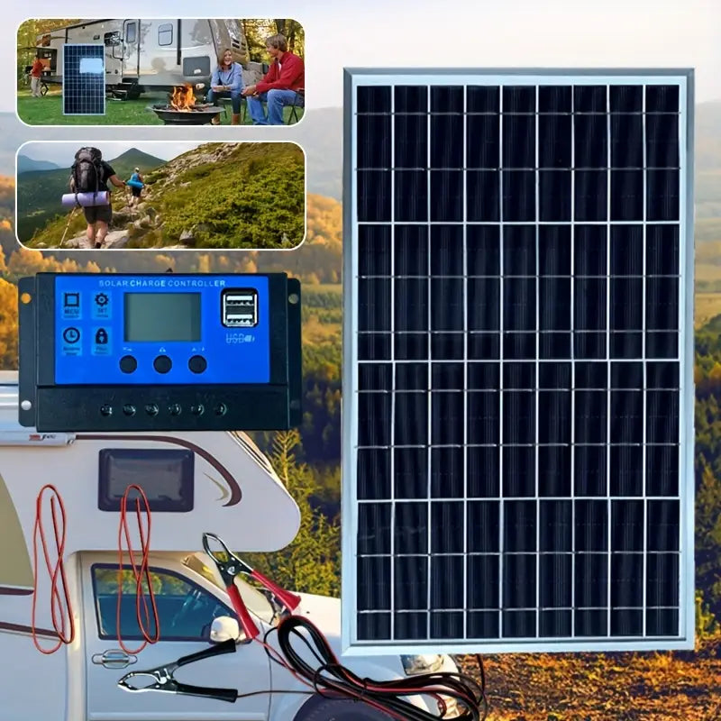 Lampe solaire portable multifonction – Éclairage LED, radio FM et alimentation d’appoint pour camping et urgences