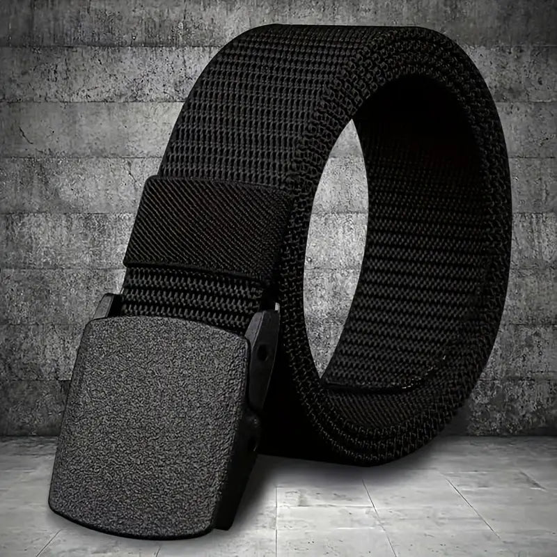 Ceinture militaire homme en nylon – Accessoire résistant avec boucle solide, idéale pour sport et plein air