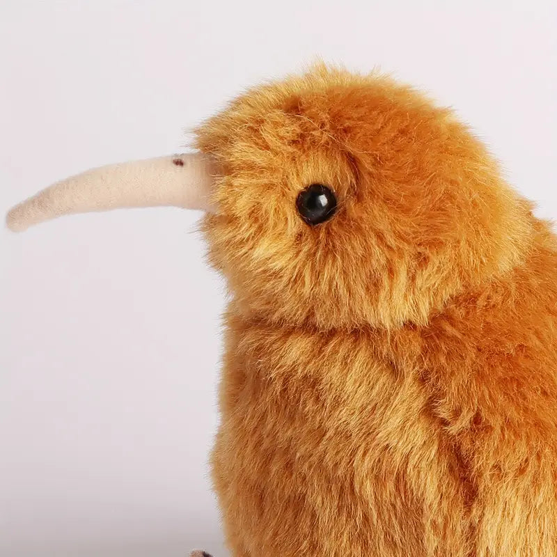 Peluche Kiwi réaliste – Oiseau en peluche douce marron ou blanche, jouet câlin original
