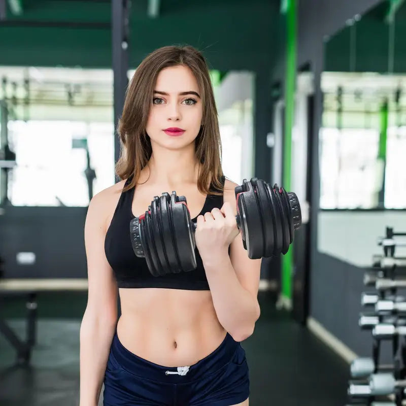 Haltère réglable multifonction – Poids de musculation ajustable de 2 à 24 kg pour entraînement fitness